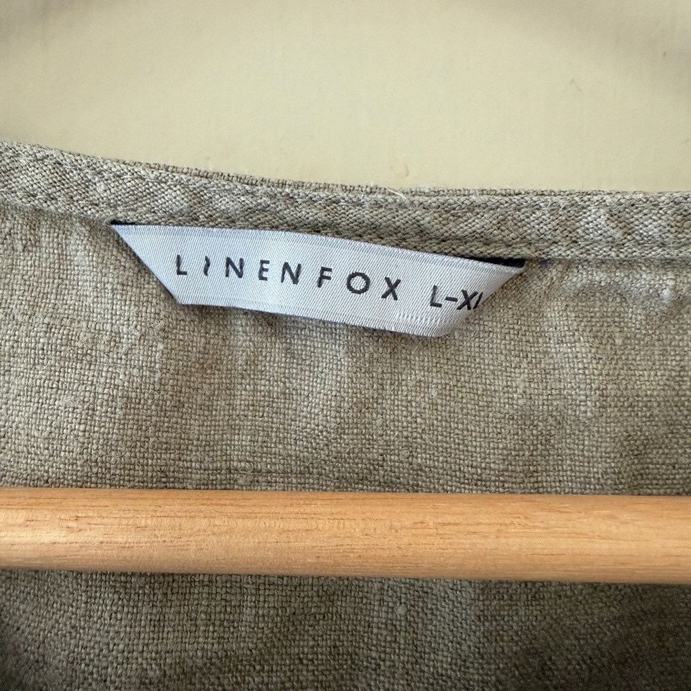 Linenfox Mona top in natural grey, size L-XL - Picture 5 of 5